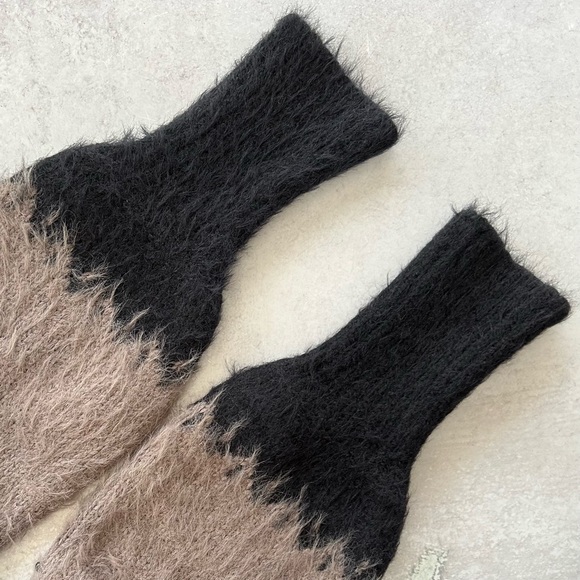 Anthropologie Sleeping On Snow Fuzzy Beaded Fair Isle Cashmere Blend Sweater, S - Picture 8 of 12